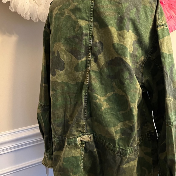 Free People Camouflage  Seize the Day Military Jacket Size S NWT - Picture 2 of 4